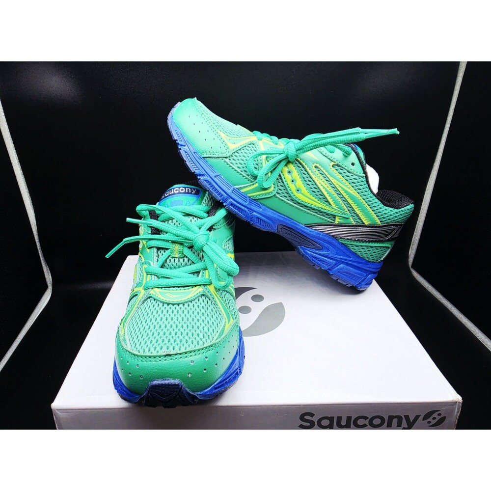 Saucony Ride Millennium  Green/Blue Mesh Lace-Up SVF25BB1 5 Men/6.5 Women’s - Picture 3 of 7